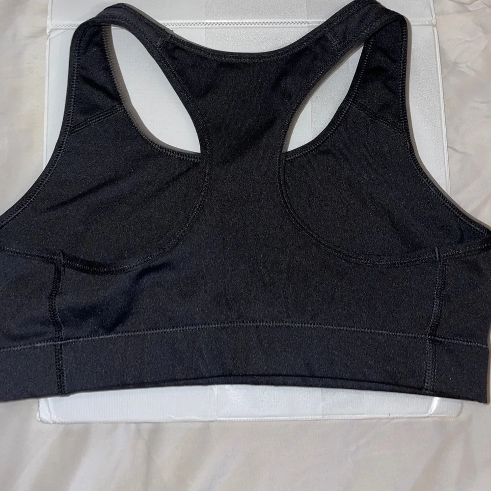 NIKE BLACK SPORTS BRA - Picture 2 of 3